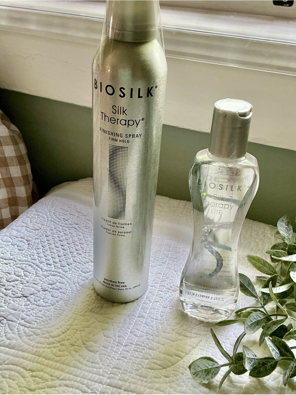 Biosilk Silver Finishing Spray with Clear Silk Serum Duo